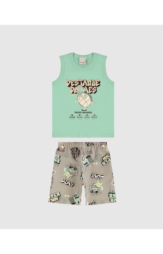 Conjunto Infantil Menino Destaque Do Mês Em Algodão Malwee Kids