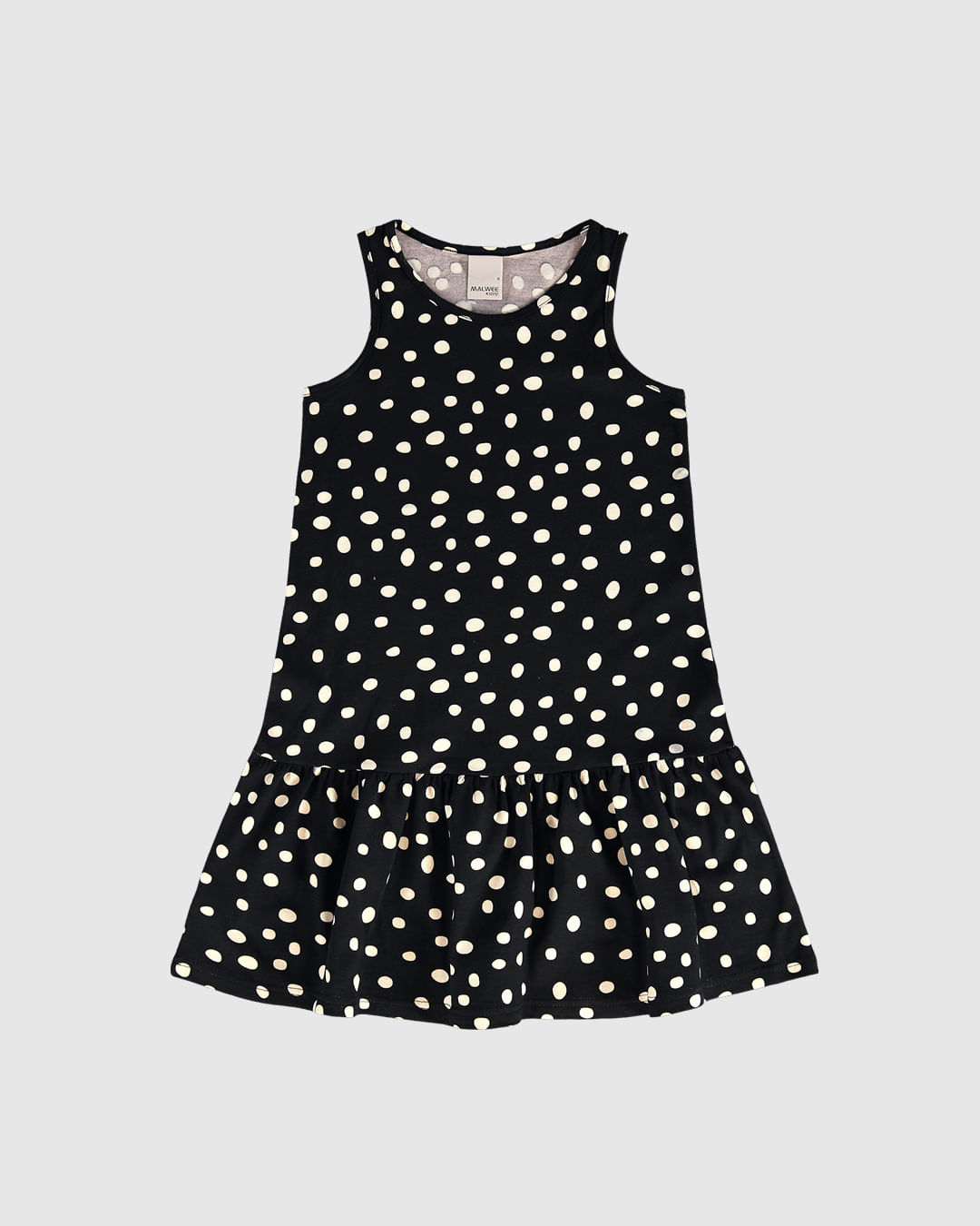 Vestido Infantil Barra Franzida Estampado Em Algodão Malwee Kids - Imagem 6