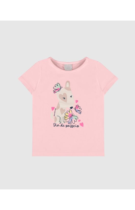 Blusa Infantil Menina Dia De Passeio Em Algodão Malwee Kids