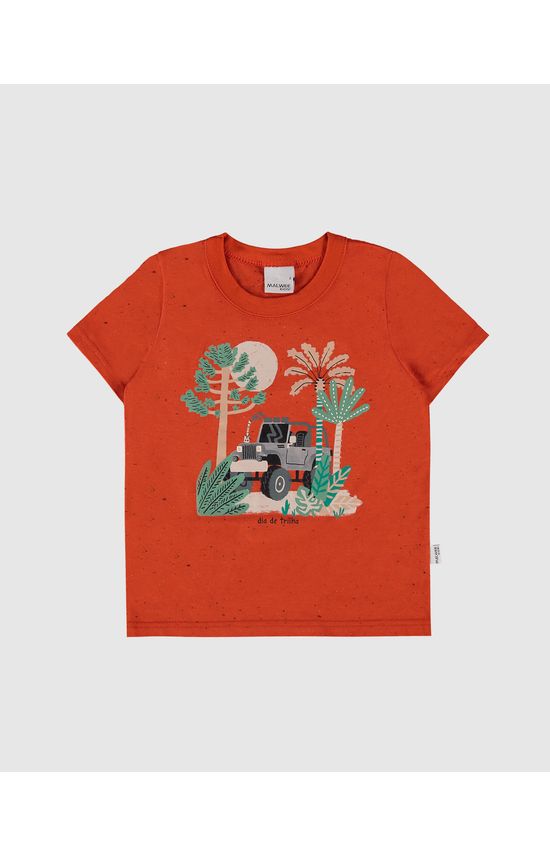 Camiseta Infantil Menino Dia De Trilha Em Malha Botonê Malwee Kids