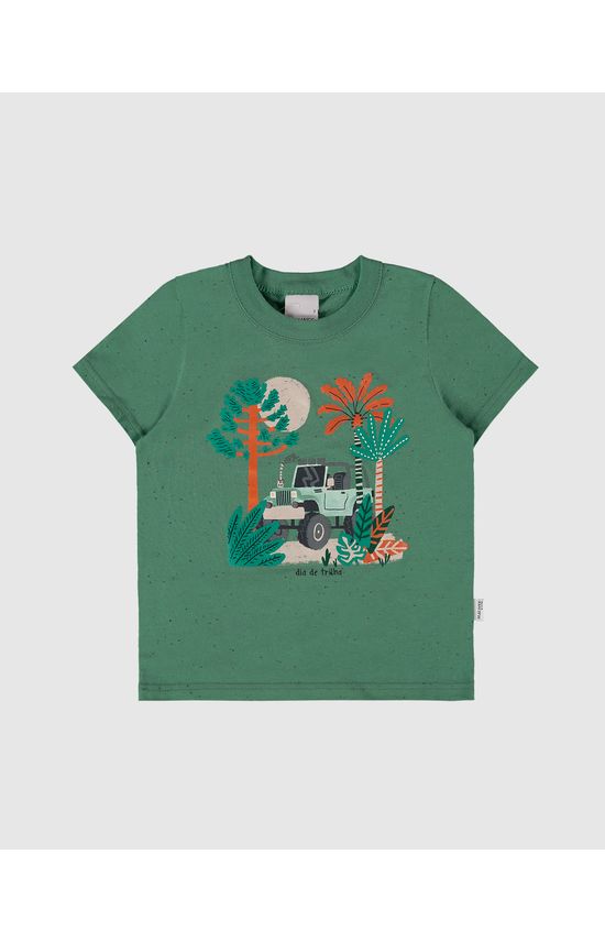 Camiseta Infantil Menino Dia De Trilha Em Malha Botonê Malwee Kids