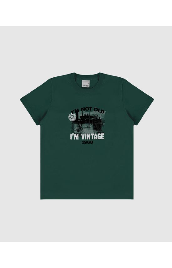 Camiseta Infantil Menino I'm Vintage Em Algodão Malweee Kids