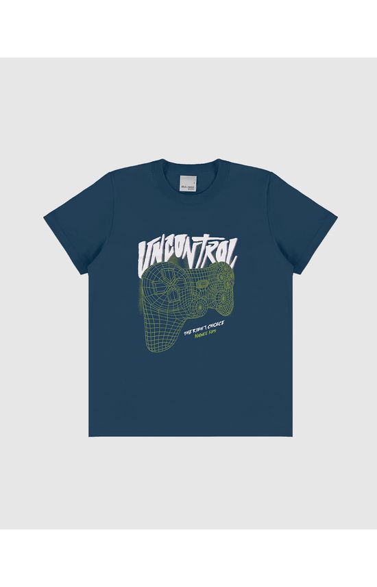 Camiseta Infantil Menino Uncontrol Em Algodão Malwee Kids