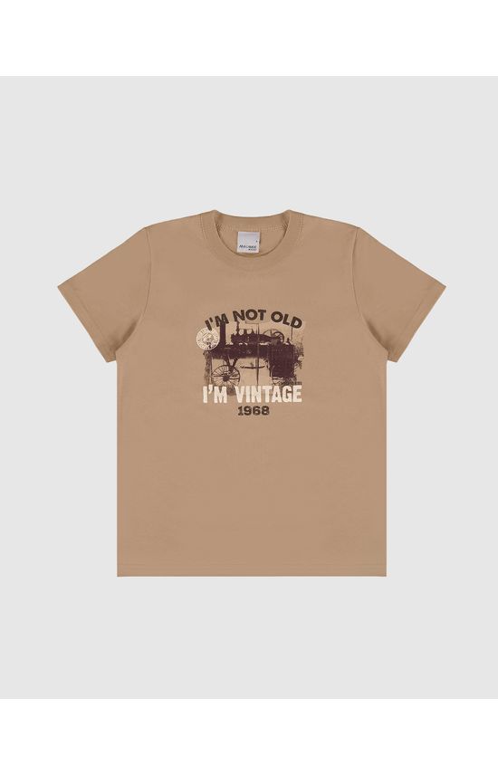 Camiseta Infantil Menino I'm Vintage Em Algodão Malweee Kids