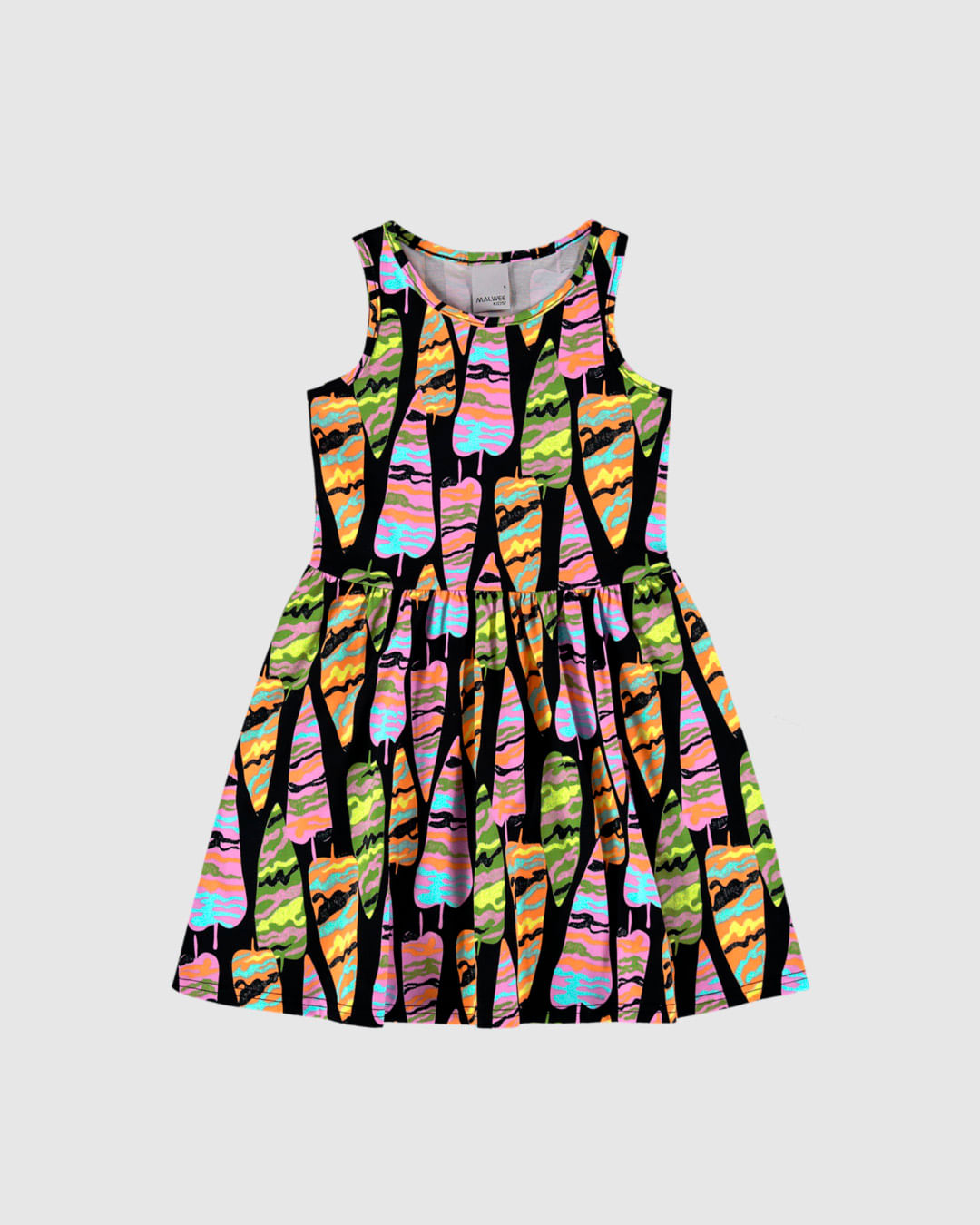 Vestido Infantil Estampado Em Algodão Malwee Kids - Imagem 6