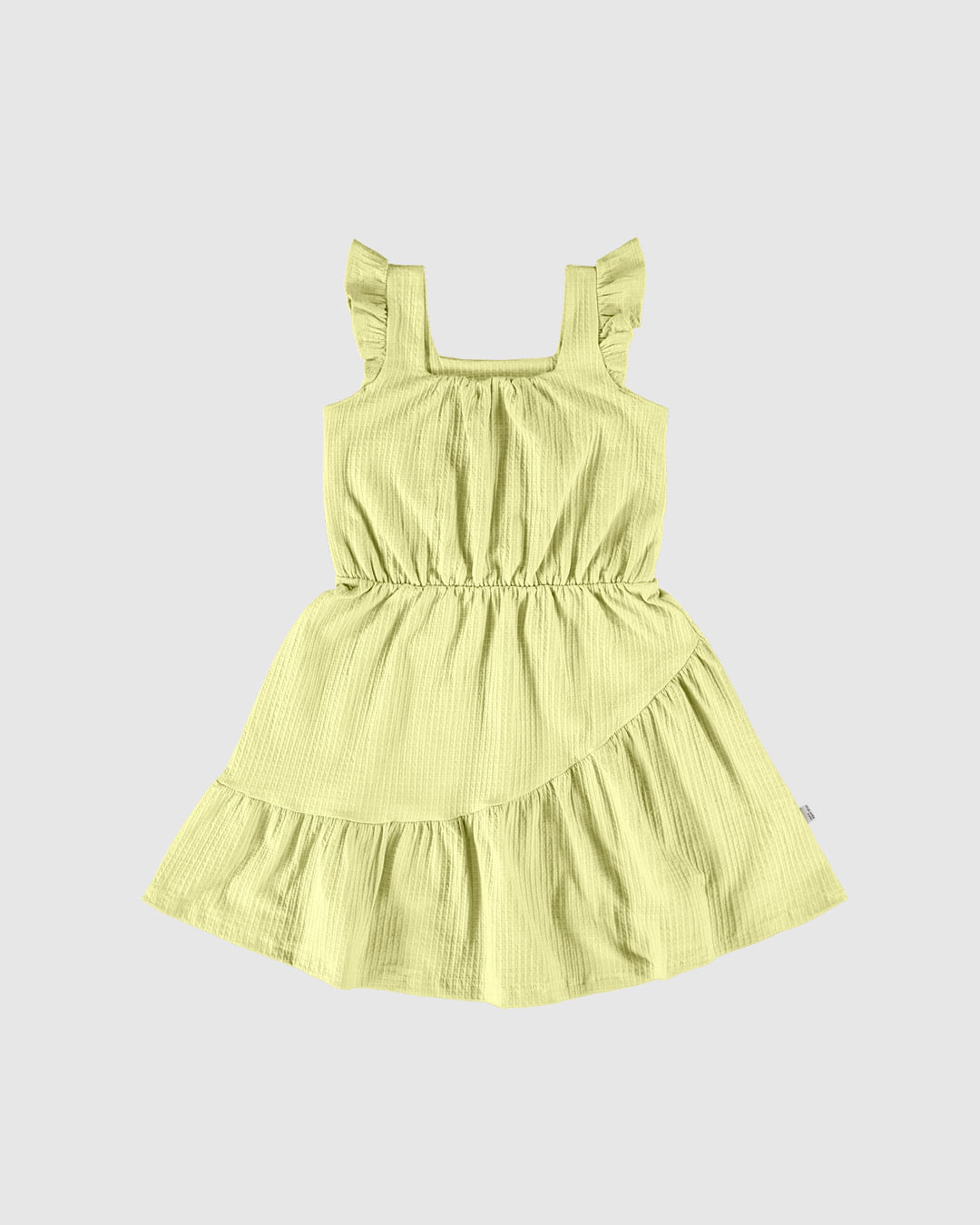 Vestido Infantil Acinturado Decote Quadrado Em Malha Texturizada Malwee Kids - Imagem 6