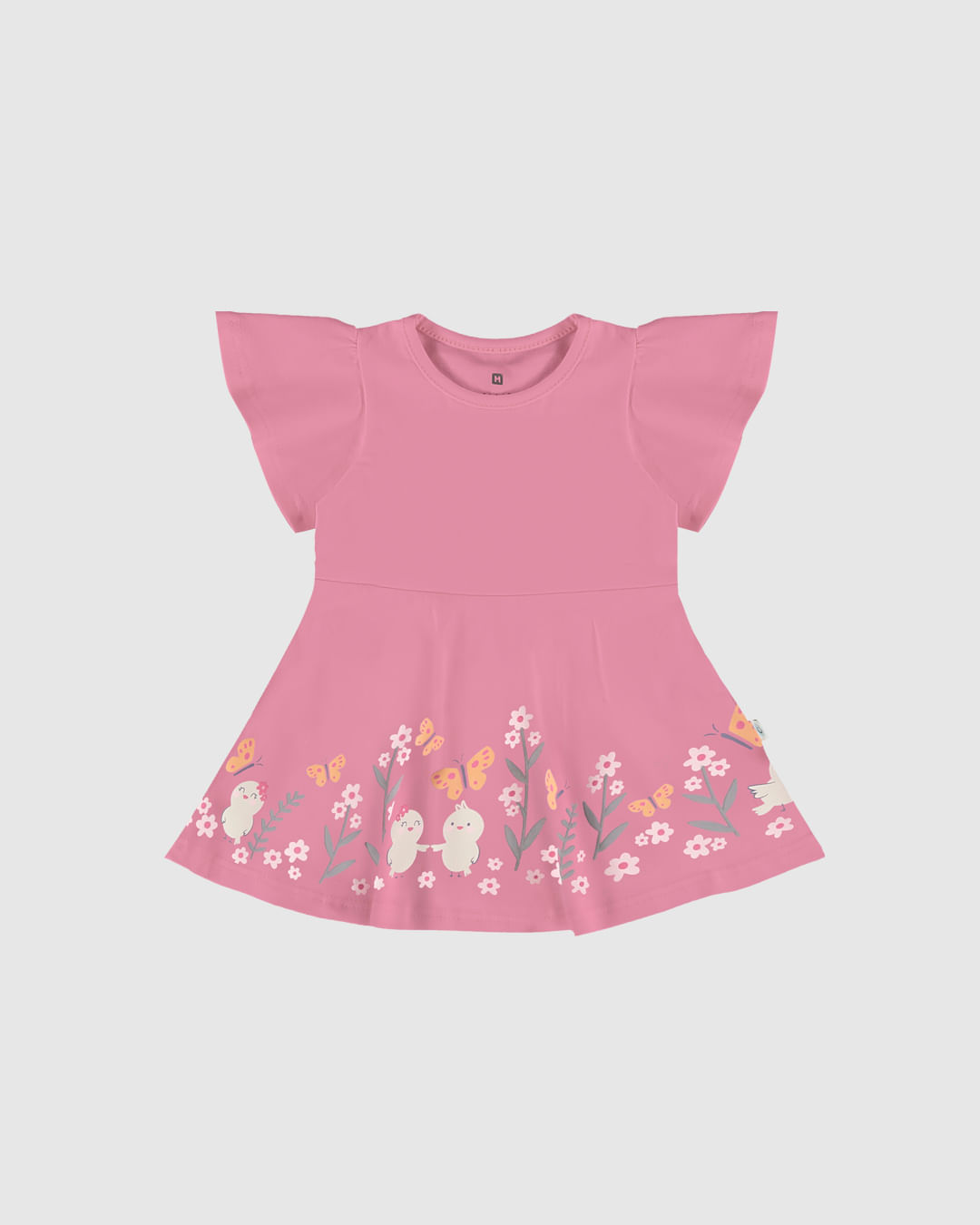 Vestido Infantil Body Com Estampa Em Algodão Malwee Kids - Imagem 4