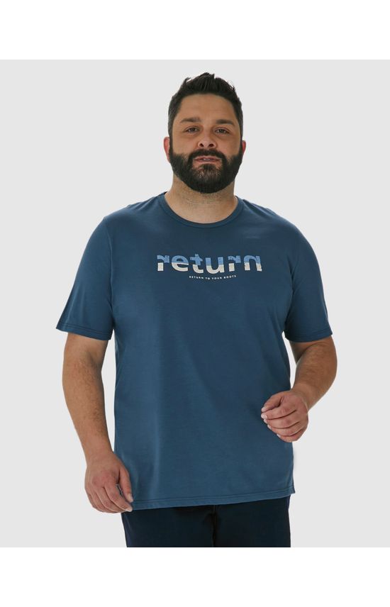 Camiseta Masculina Plus Size Return To Your Roots Em Algodão