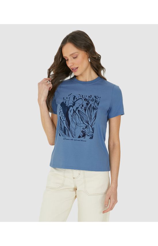 Camiseta Feminina Dreams Take Root And Blossom Em Algodão