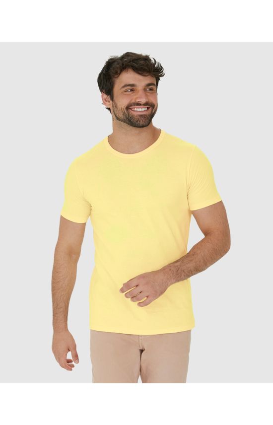 Camiseta Masculina Estampa Na Lateral Em Algodão