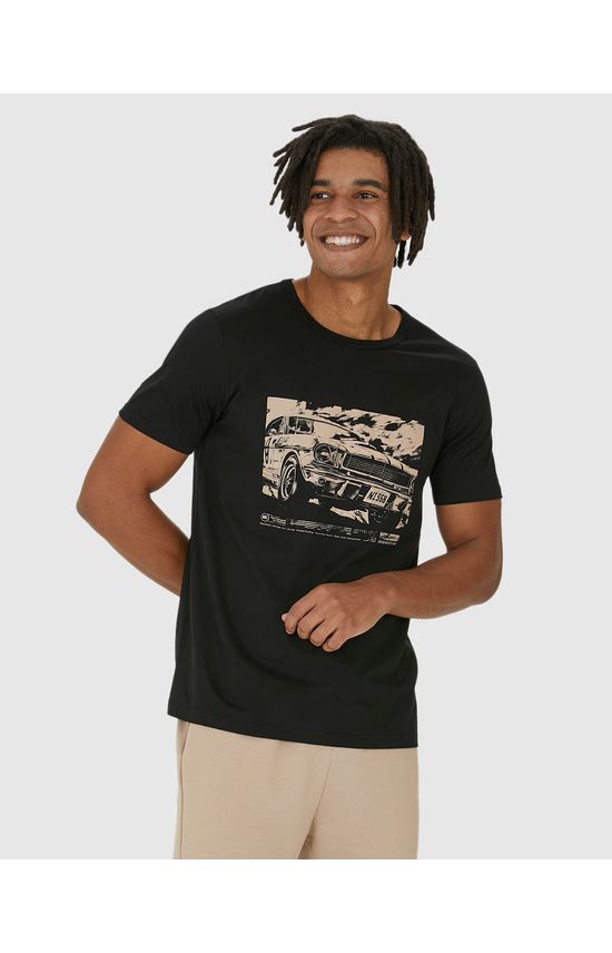 Camiseta Masculina Hand Built Cars Em Algodão