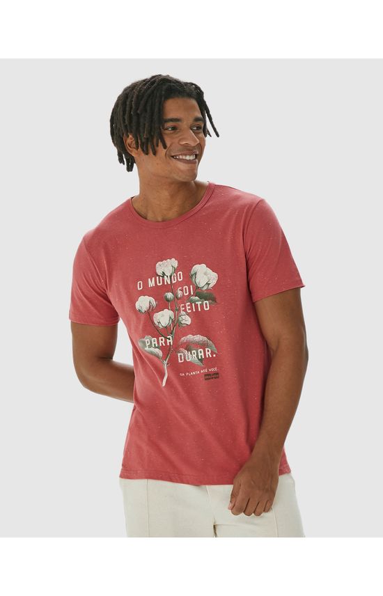 Camiseta Masculina O Mundo Foi Feito Para Durar Em Malha Botonê