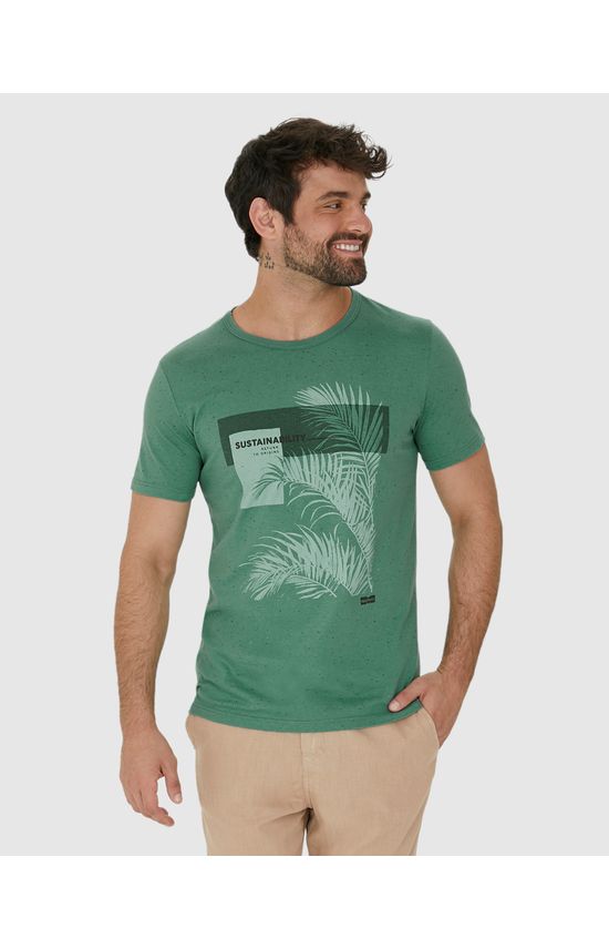 Camiseta Masculina Sustainability Return To Origins Em Malha Botonê