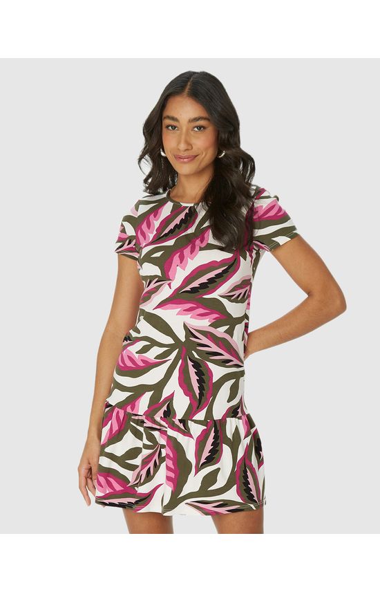 Vestido Feminino Marias Estampado Em Viscose Stretch