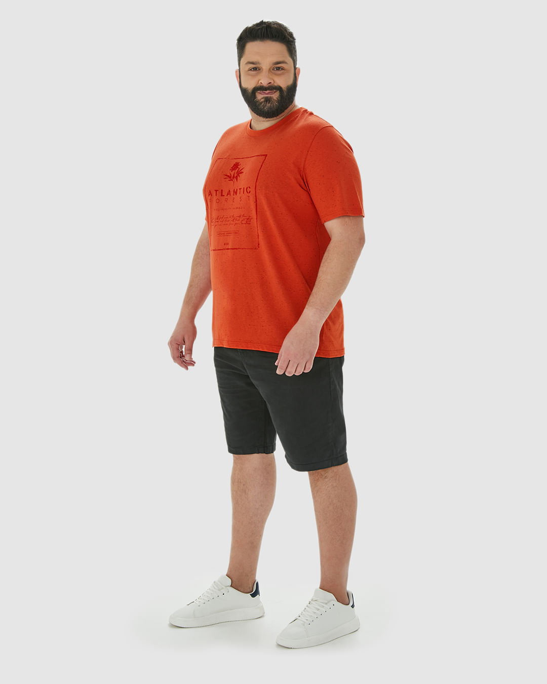 Camiseta Masculina Plus Size Atlantic Forest Em Malha Botonê - Imagem 17