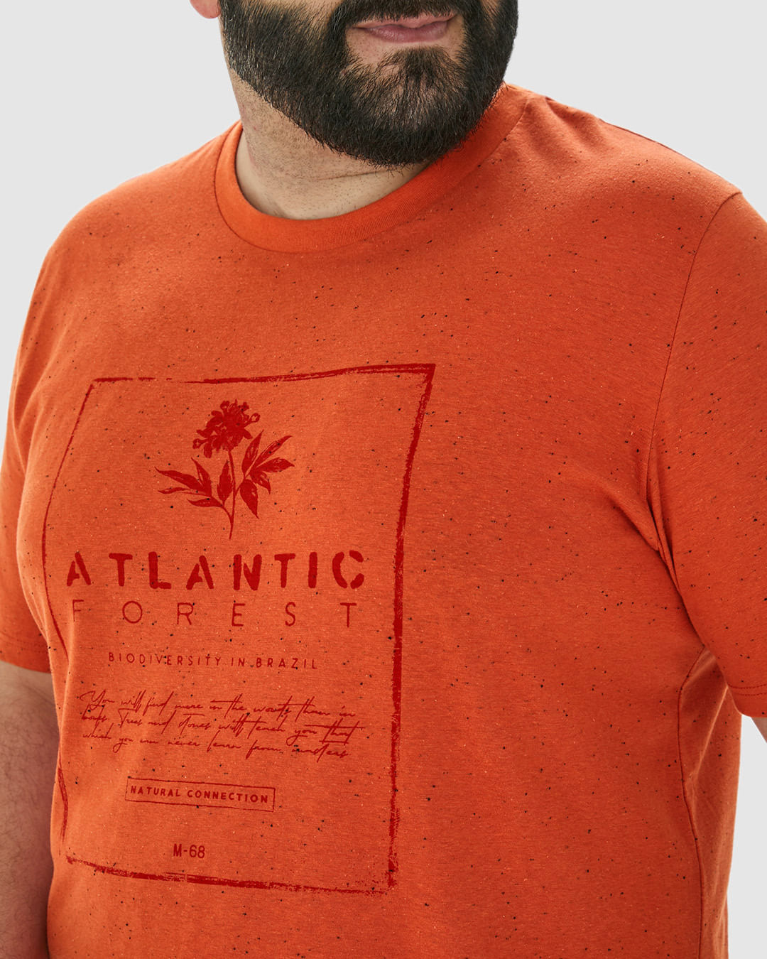 Camiseta Masculina Plus Size Atlantic Forest Em Malha Botonê - Imagem 23