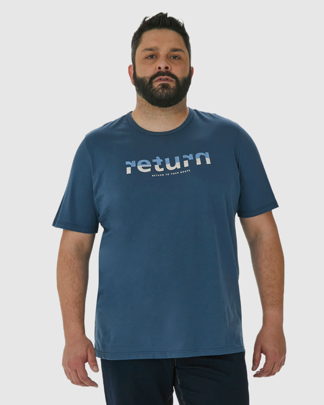Camiseta Masculina Plus Size Return To Your Roots Em Algodão - Imagem 24