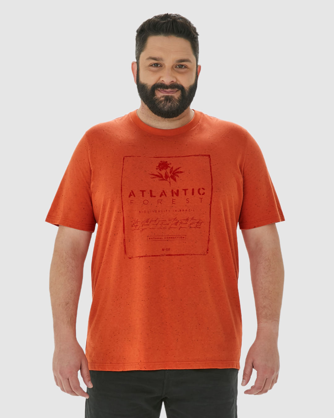 Camiseta Masculina Plus Size Atlantic Forest Em Malha Botonê - Imagem 19