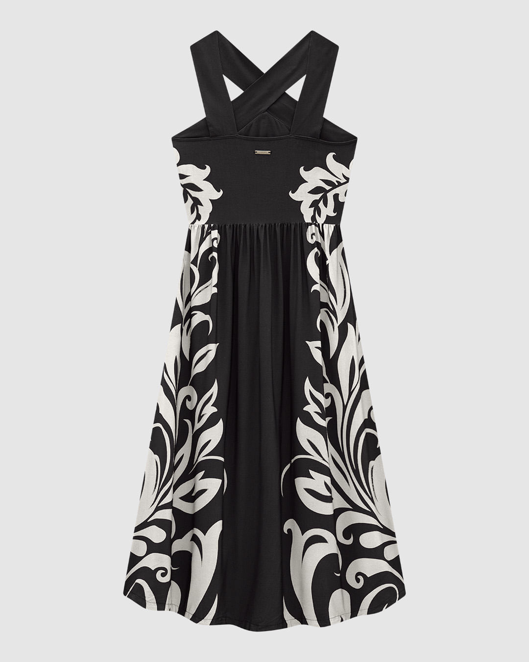 Vestido Midi Feminino Decote Transpassado Em Viscose - ENFIM - Imagem 6