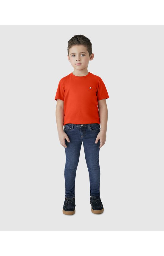 Calça Menino Skinny Em Jeans Super Elastano - Carinhoso