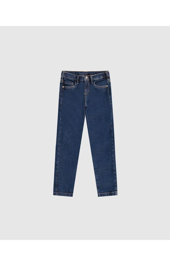 Calça Menina Skinny Em Jeans Com Elastano - Carinhoso