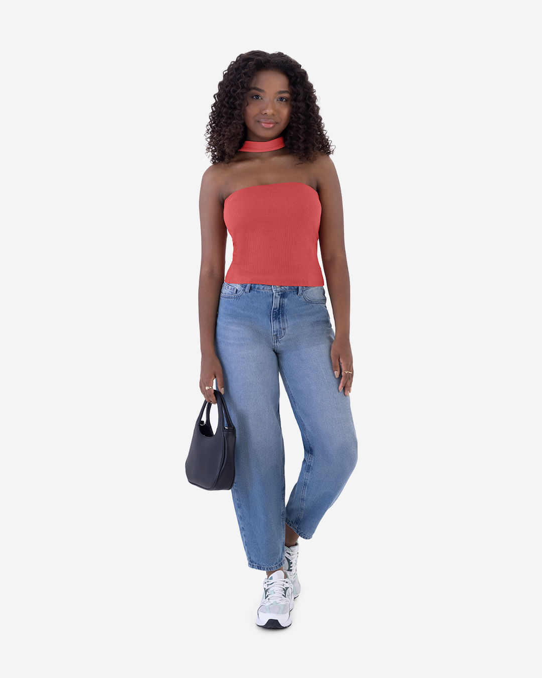 Blusa Infantil Menina sem Alças com Gola em Ribana Malwee Kids