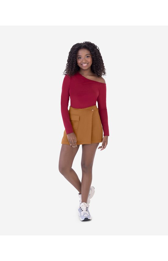 Shorts Menina Amplo Bolso Cargo Em Moletinho De Viscose Malwee Kids