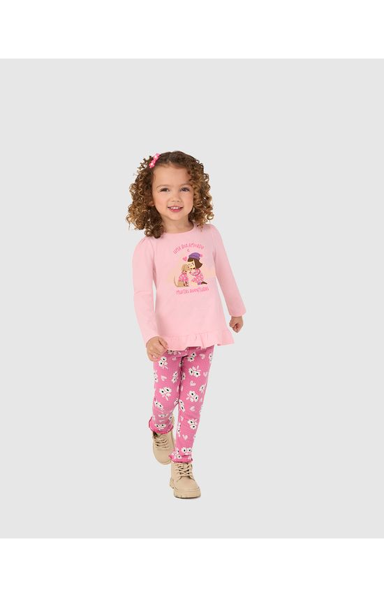 Conjunto Infantil Menina Uma Boa Amizade E Muitas Aventuras Malwee Kids
