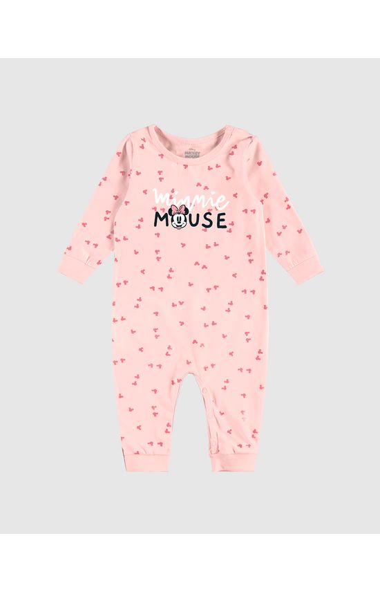 Macacão Infantil Unissex Mickey Disney Manga Longa Em Algodão Malwee Kids