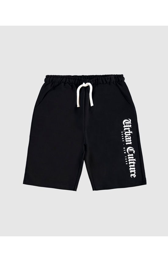 Bermuda Menino Estampa Urban Culture Em Moletom Malwee Kids