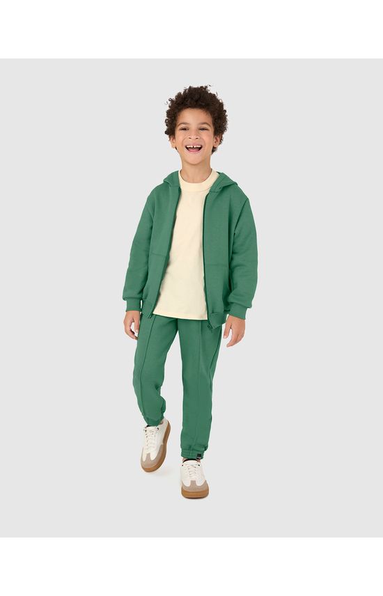 Calça Infantil Unissex Jogger Em Moletom Comfy Flanelado Malwee Kids