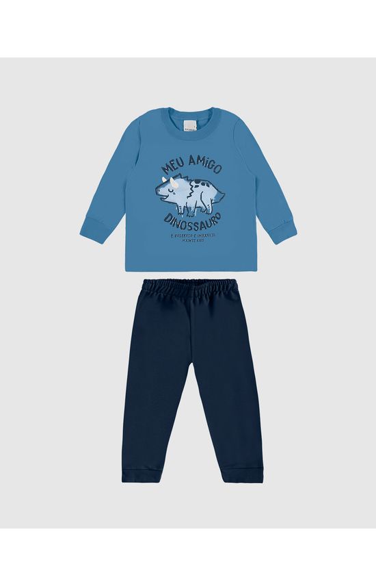 Conjunto Infantil Menino Meu Amigo Dinossauro Em Algodão Malwee Kids