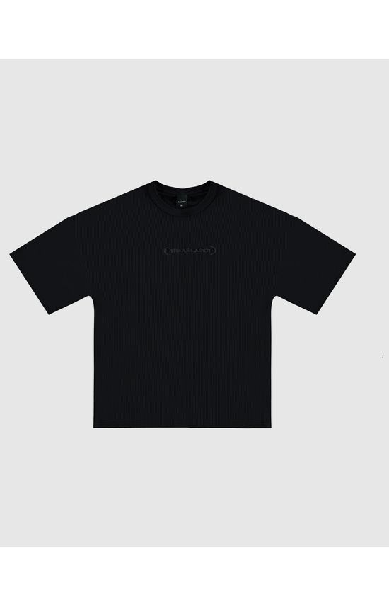 Camiseta Menino Oversized Bordado Frontal Em Malha Texturizada Malwee Kids