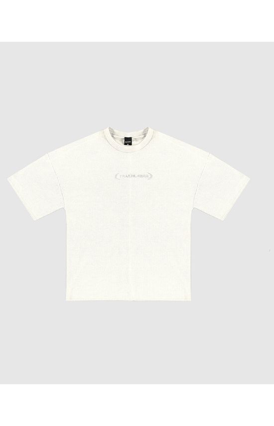 Camiseta Menino Oversized Bordado Frontal Em Malha Texturizada Malwee Kids
