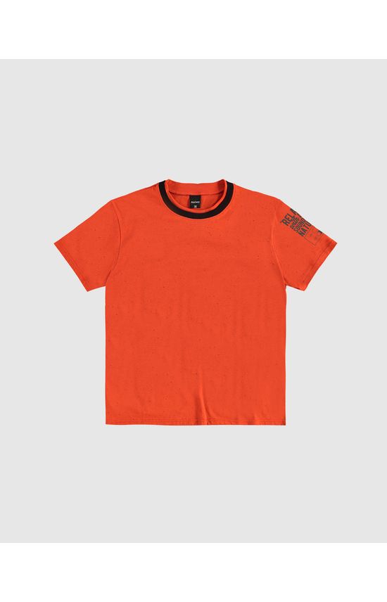 Camiseta Menino Estampa Na Manga Em Malha Botonê Malwee Kids