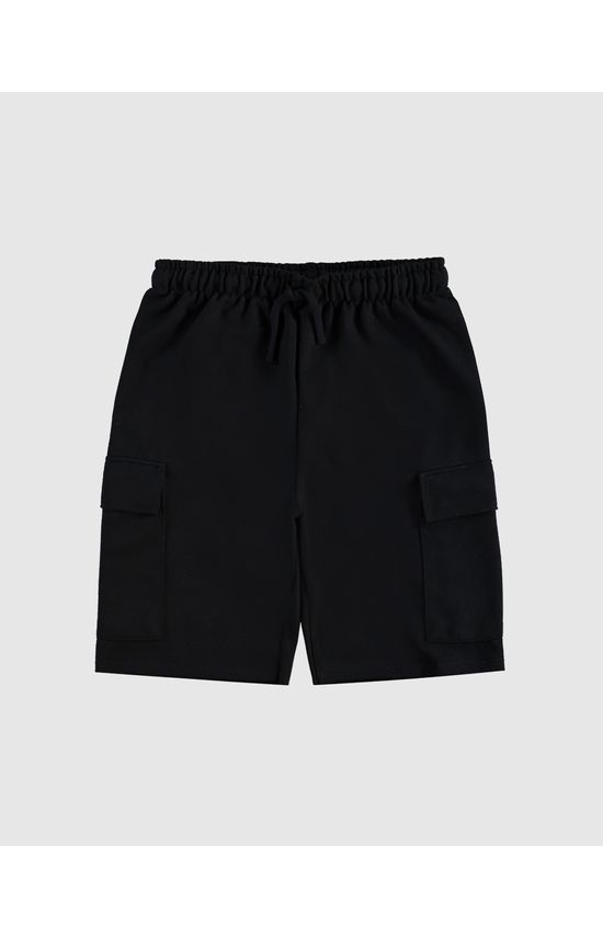 Bermuda Menino Cargo Em Moletom Piquet Malwee Kids