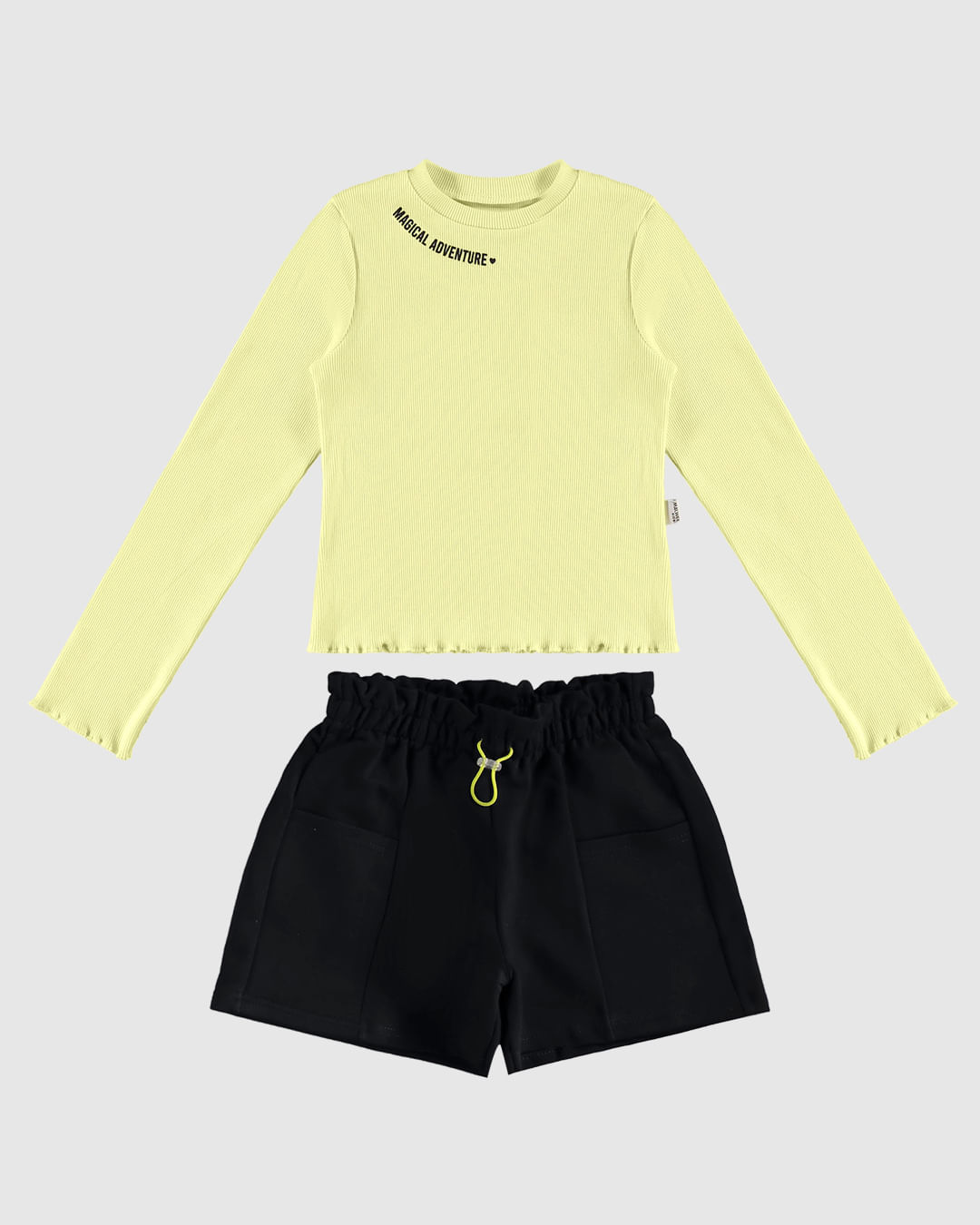 Conjunto Infantil Menina Blusa Magical Adventure E Shorts Malwee Kids