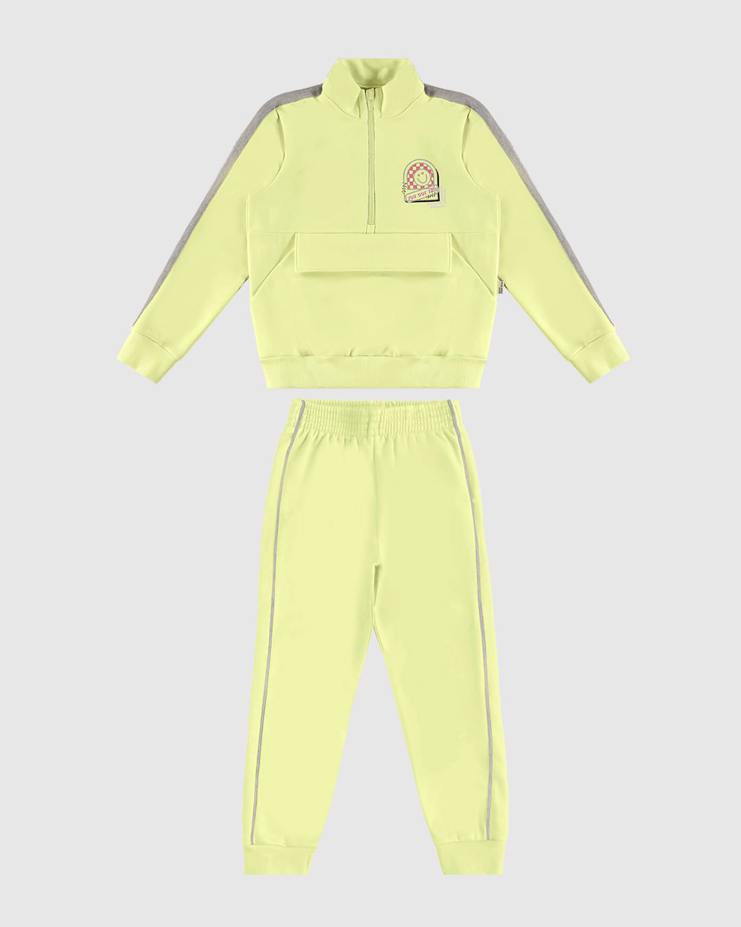 Conjunto Infantil Menina Jaqueta Bolso Lapela Moletom Flanelado Malwee Kids - Imagem 14