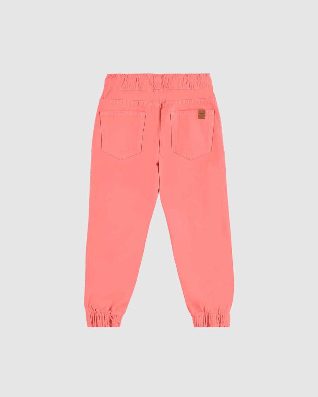 Calça Infantil Menina Jogger Cós Elástico Em Sarja Com Elastano Malwee Kids - Imagem 2