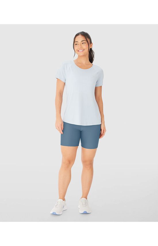Blusa Básica Feminina Manga Curta Em Malha Dry E Proteção UV50+ - ENFIM