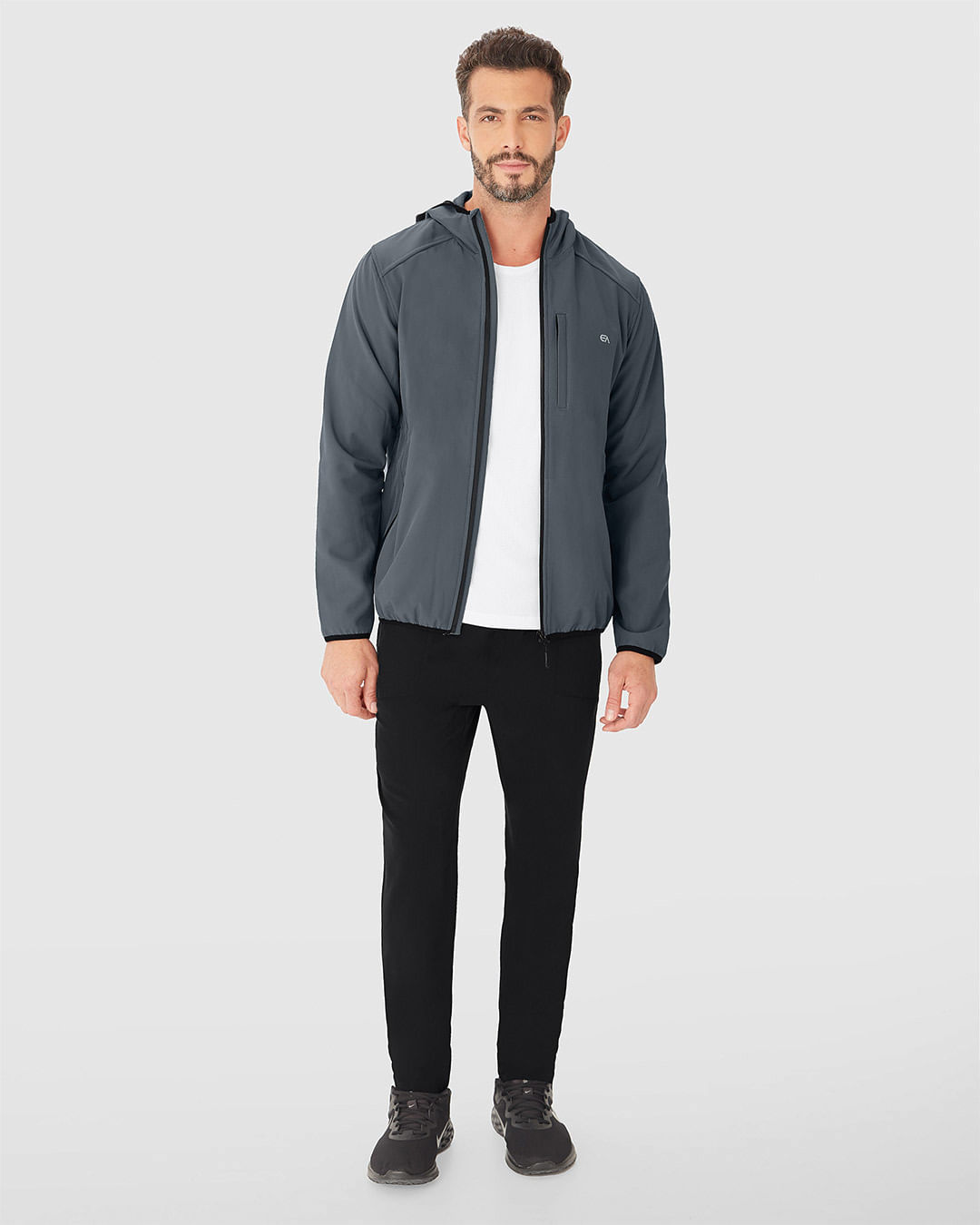 Calça Runner Masculina Barra Fenda Em Tafetá Com Elastano - ENFIM