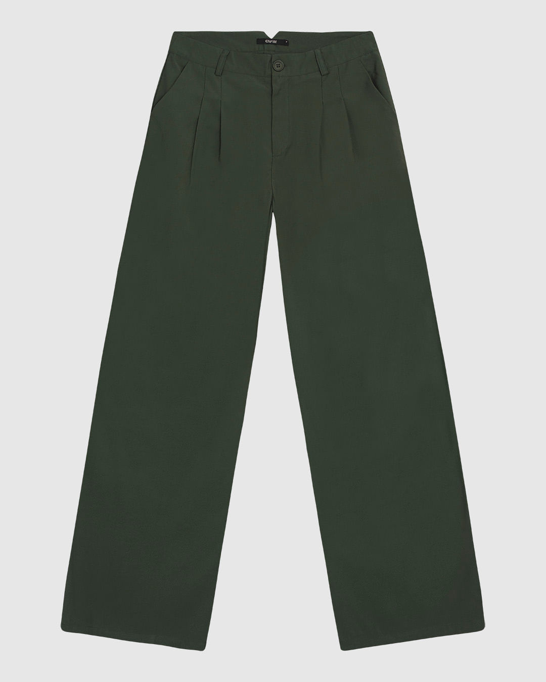 Calça Feminina Alfaiataria Pregas Frontais Em Liocel - ENFIM - Imagem 3