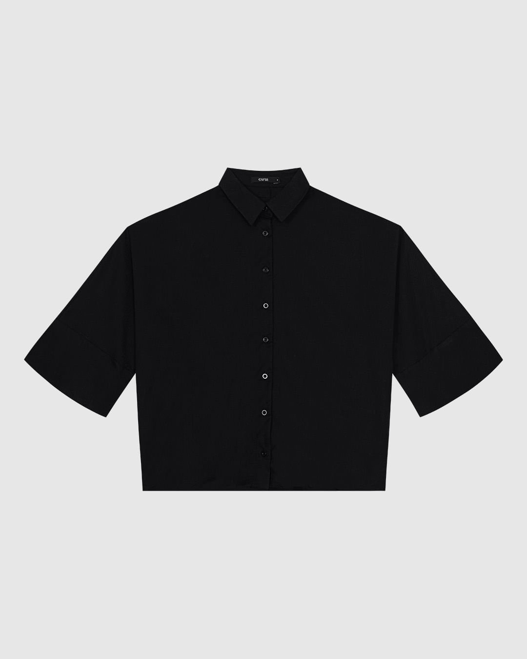Camisa Ampla Feminina Manga 7/8 em Liocel - ENFIM