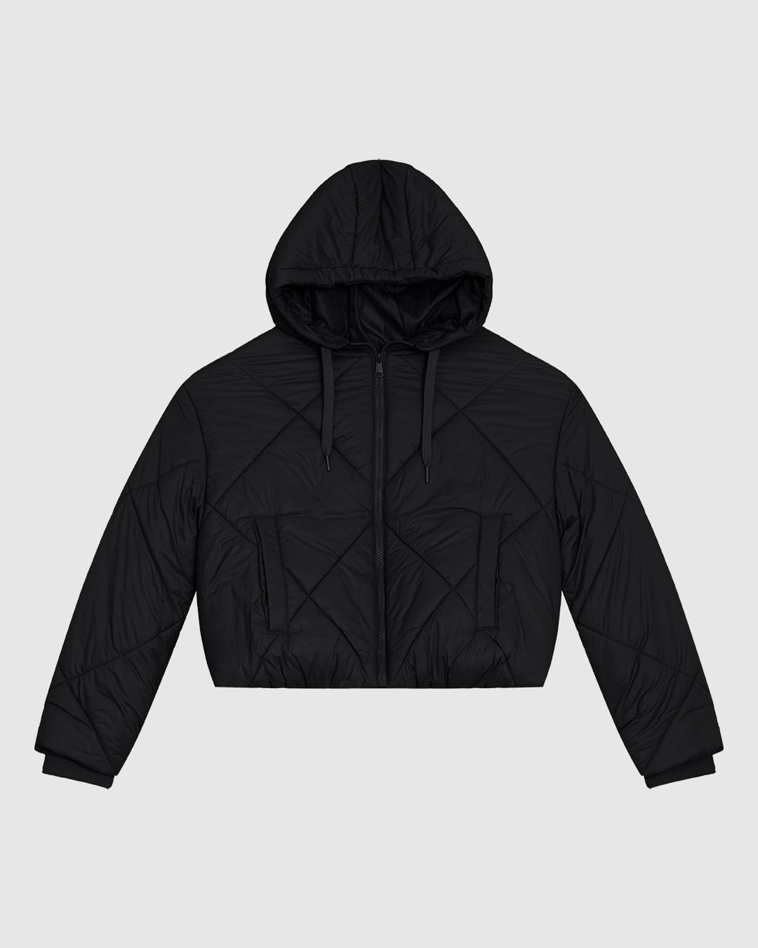 Jaqueta Puffer Feminina Capuz Removível Em Poliamida - ENFIM - Imagem 7