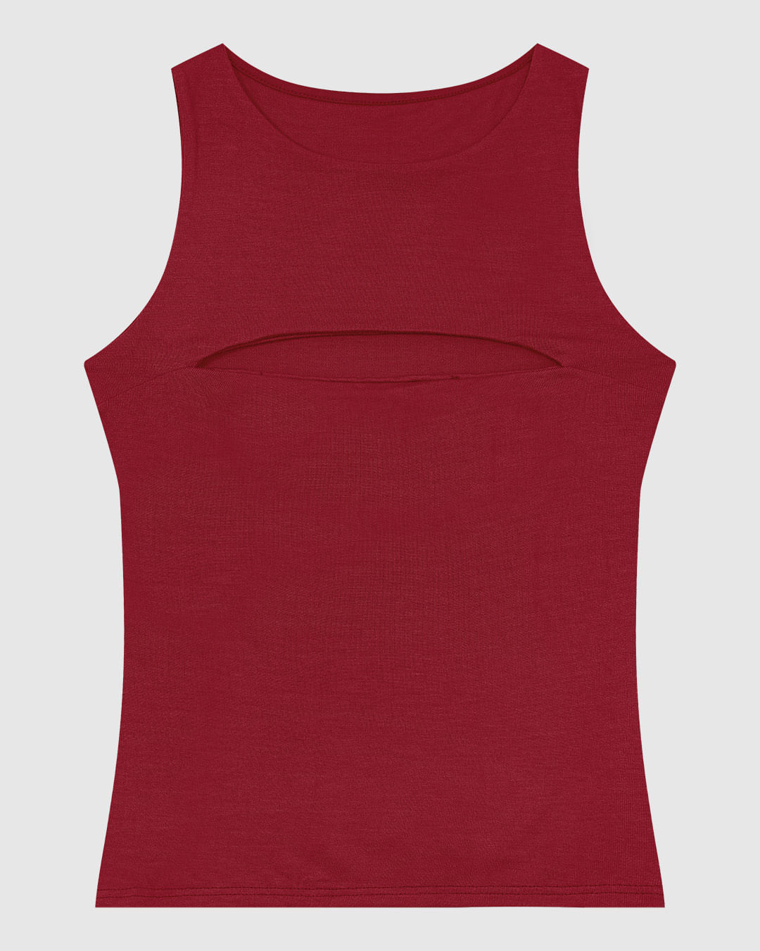 Regata Justa Feminina Detalhe Vazado Busto Em Viscose Stretch - ENFIM - Imagem 2