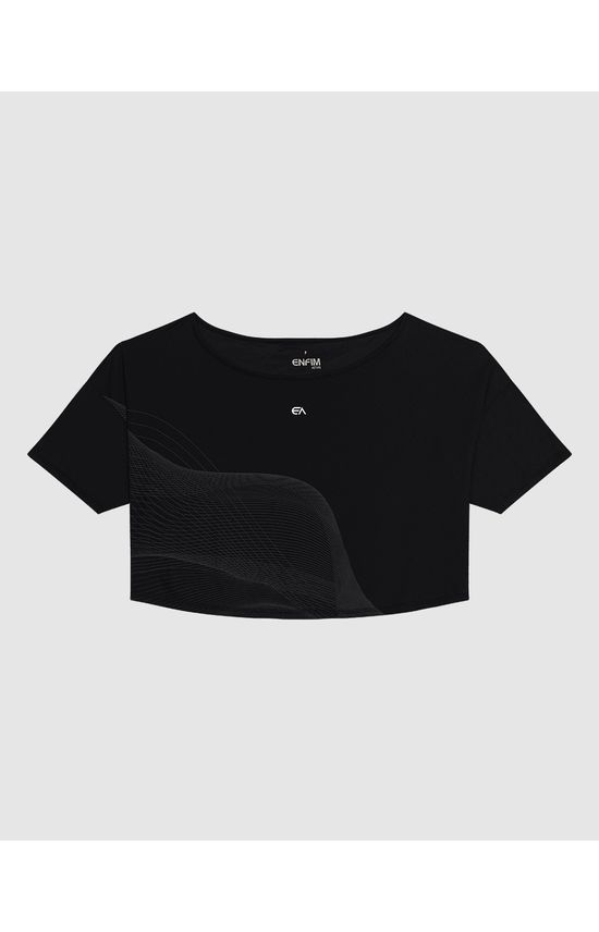 Blusa Ampla Feminina Estampa Frontal Em Malha Dry E Proteção UV50+ - ENFIM