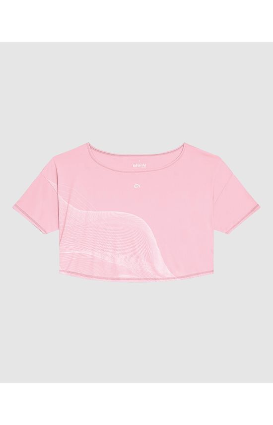 Blusa Ampla Feminina Estampa Frontal Em Malha Dry E Proteção UV50+ - ENFIM