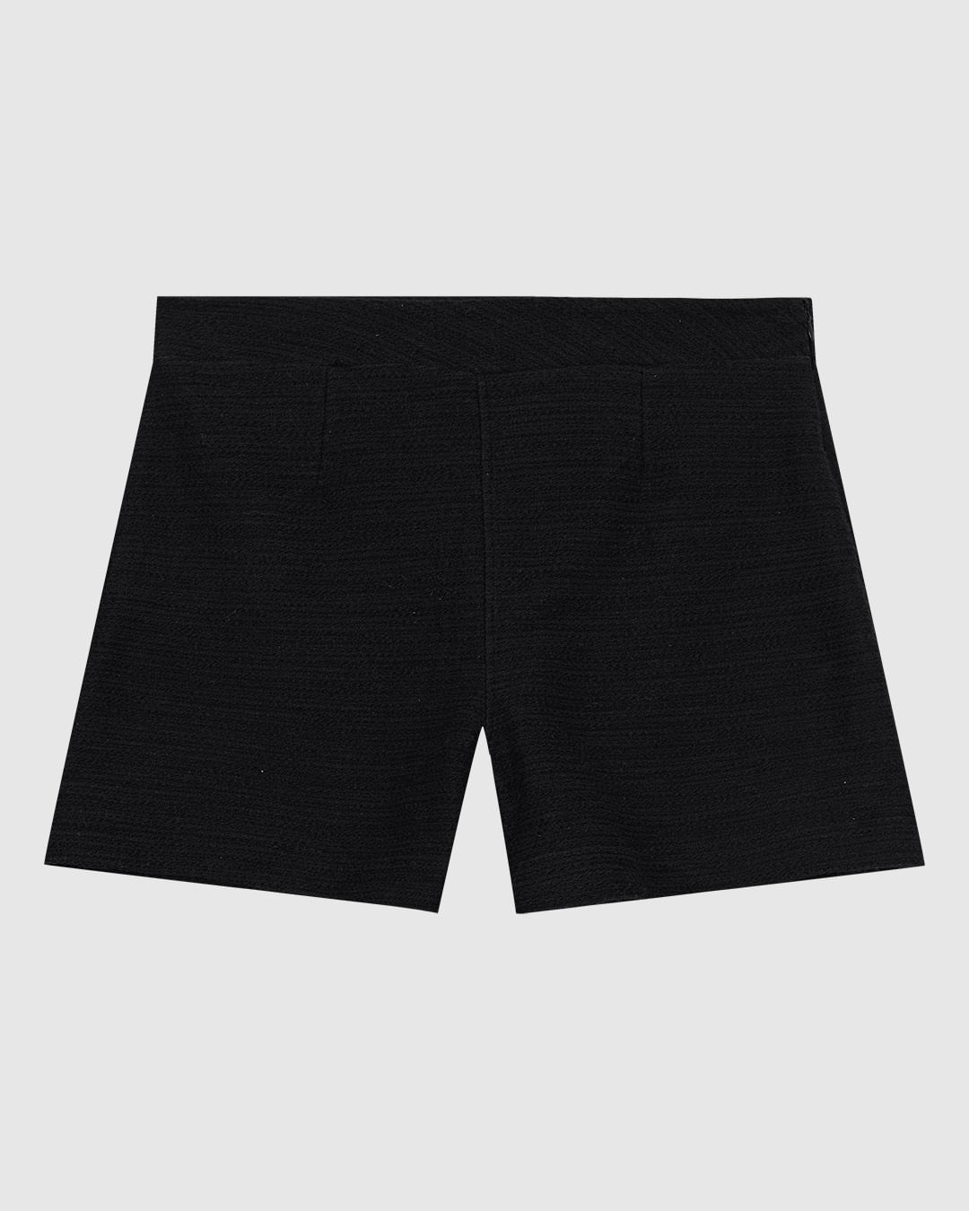 Shorts Feminino Alfaiataria em Malha Texturizada - ENFIM