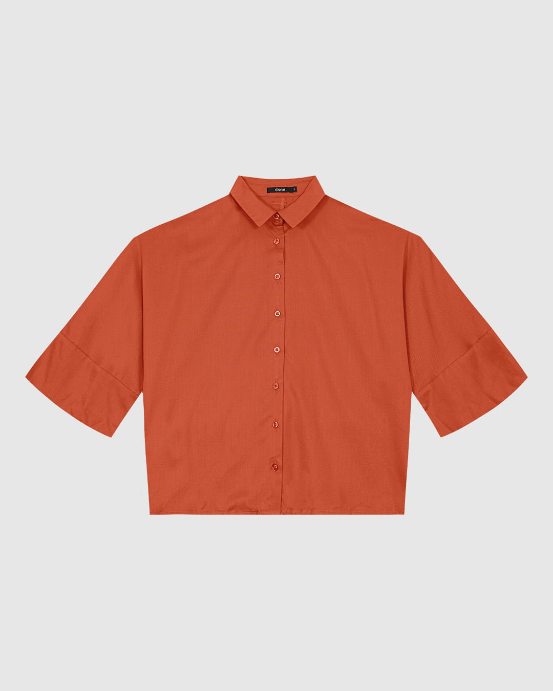 Camisa Ampla Feminina Manga 7/8 Em Liocel - ENFIM - Imagem 11
