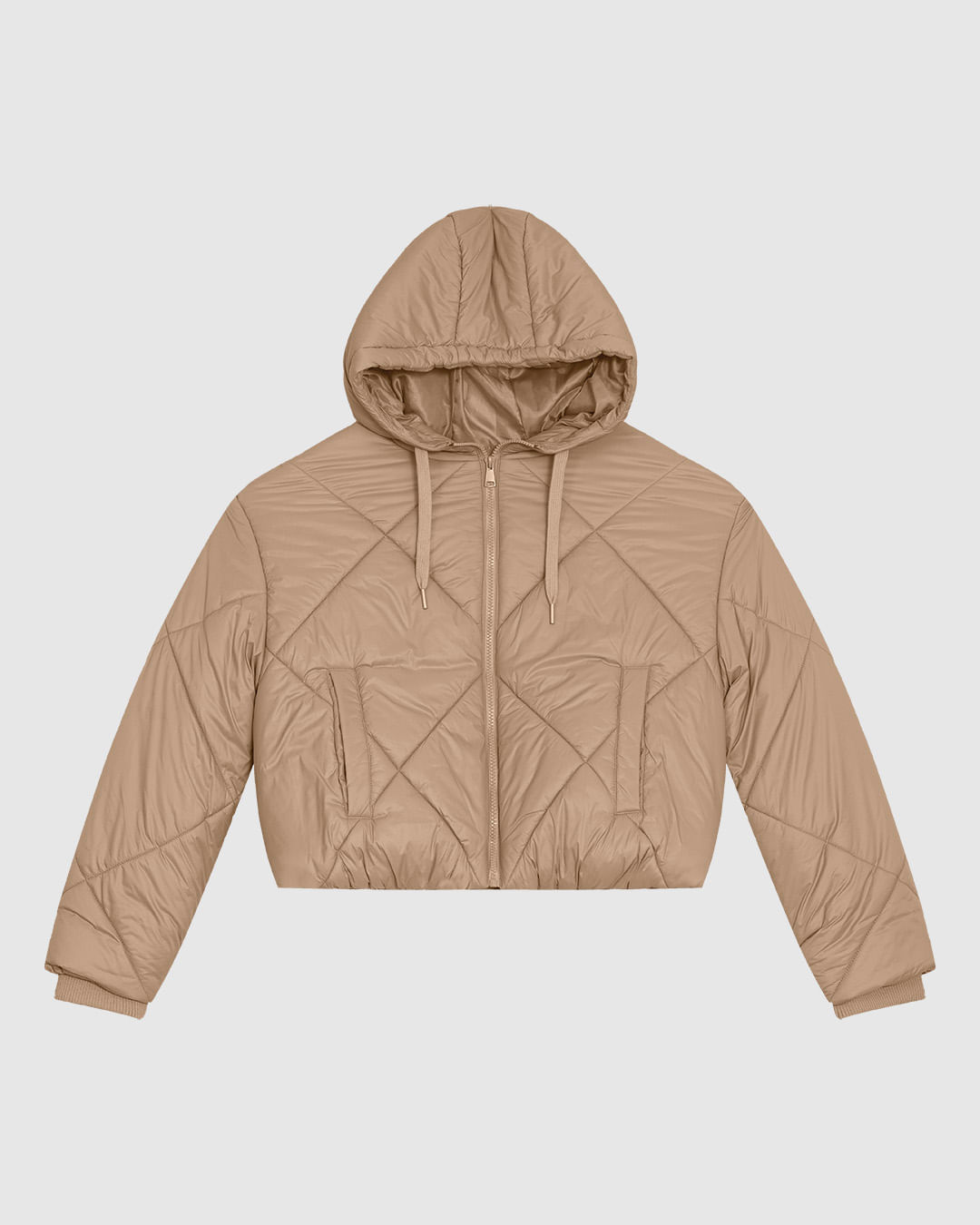 Jaqueta Puffer Feminina Capuz Removível Em Poliamida - ENFIM - Imagem 7